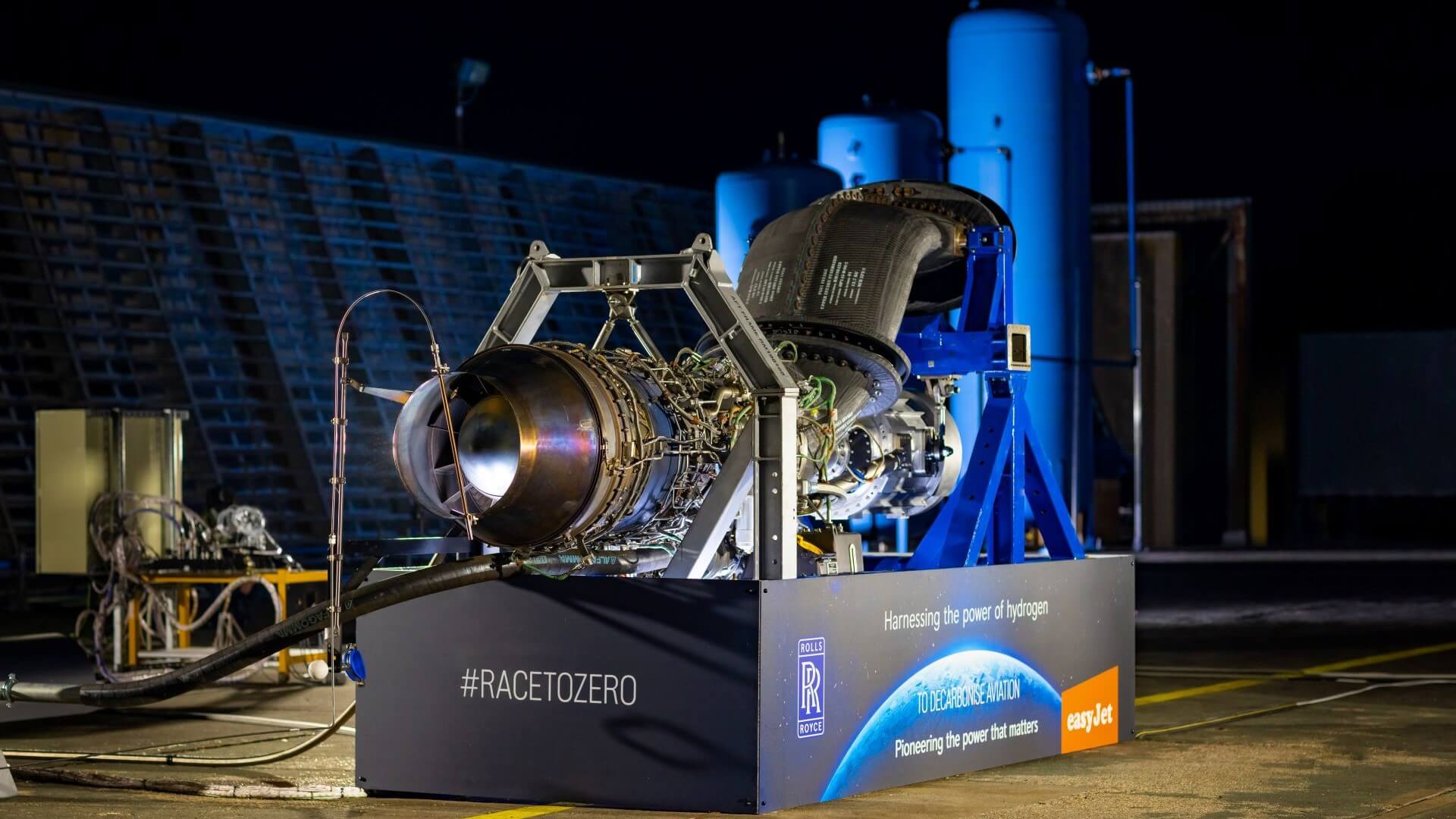 hydrogen engine on display